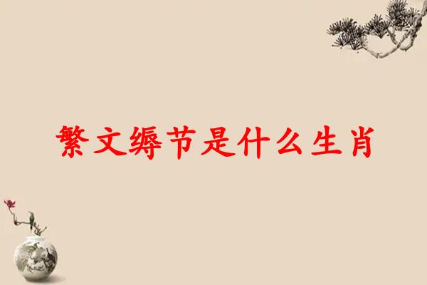 繁文缛节是什么生肖