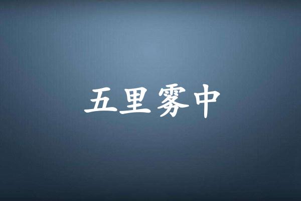五里雾中