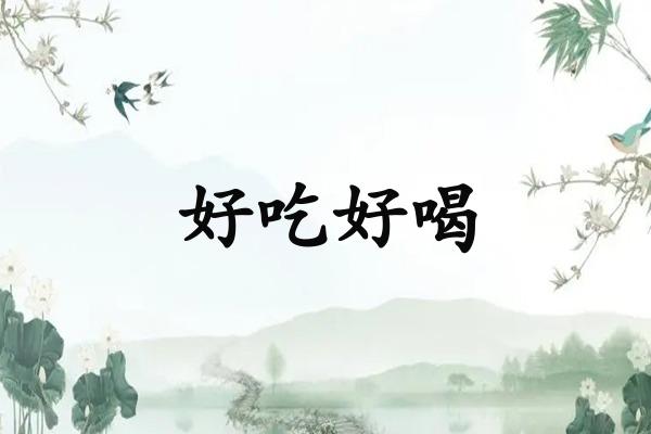 好吃好喝