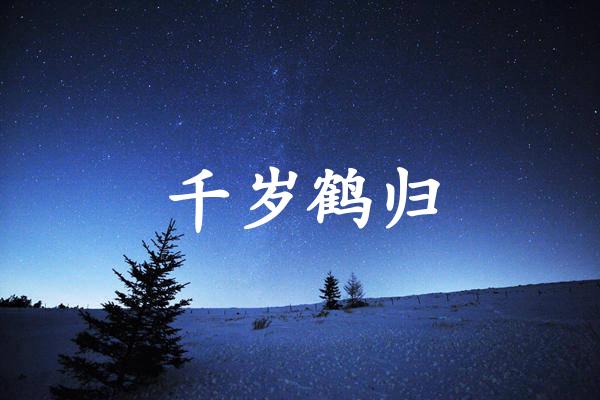 千岁鹤归