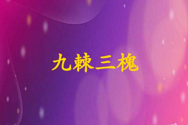 九棘三槐