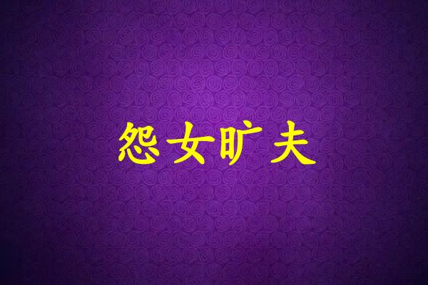 怨女旷夫