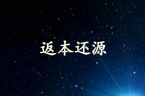 返本还源
