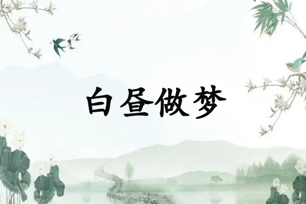 白昼做梦