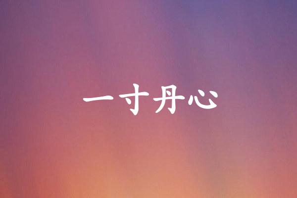 一寸丹心