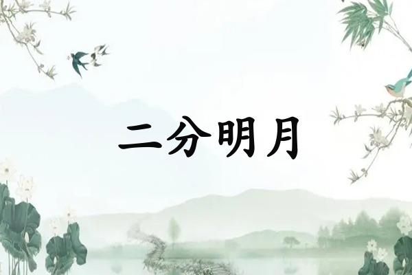 二分明月
