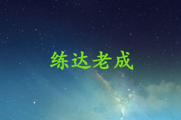练达老成
