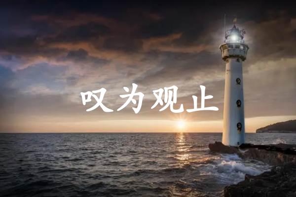 叹为观止