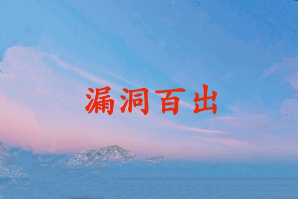 漏洞百出