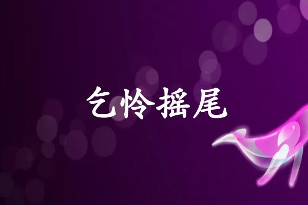 乞怜摇尾