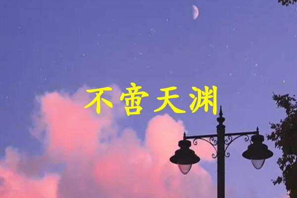 不啻天渊