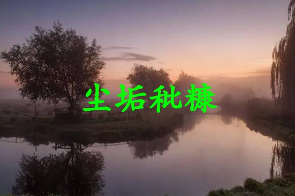 尘垢秕糠