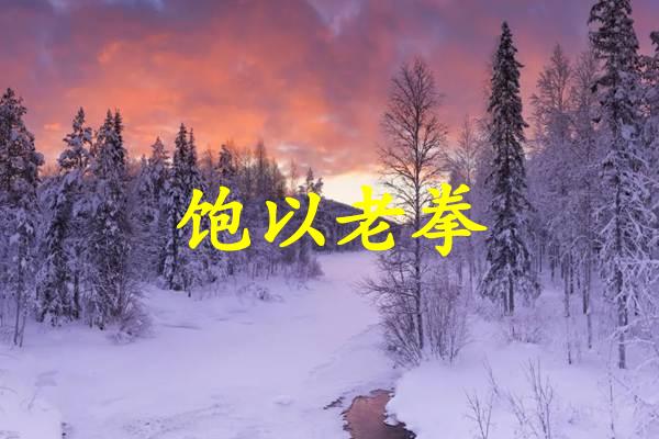 饱以老拳