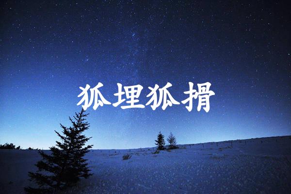 狐埋狐搰