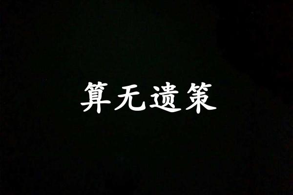 算无遗策