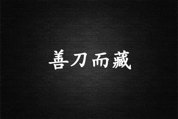 善刀而藏